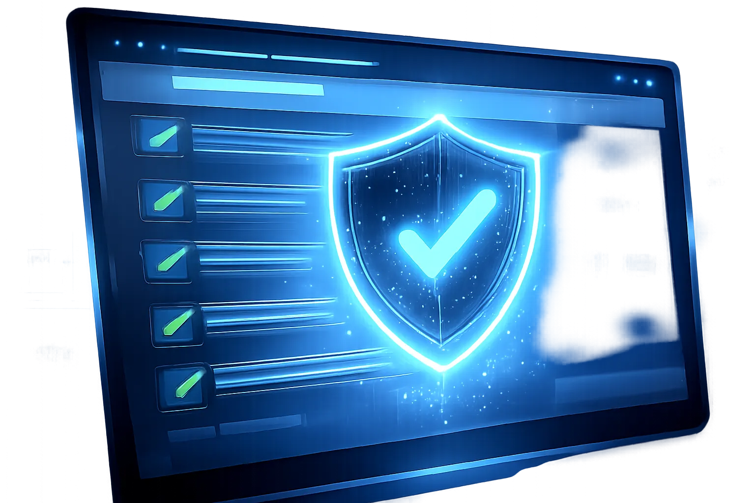 Security shield and checklist